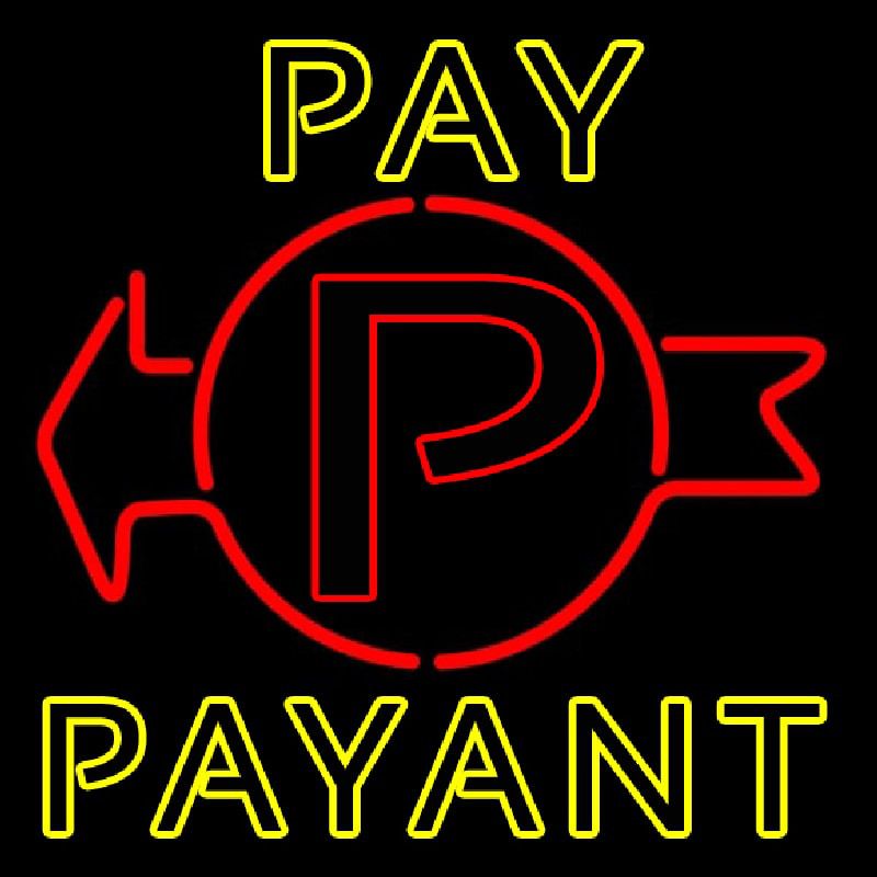Pay Payant Neon Skilt