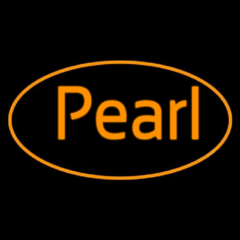 Pearl Oval Neon Skilt