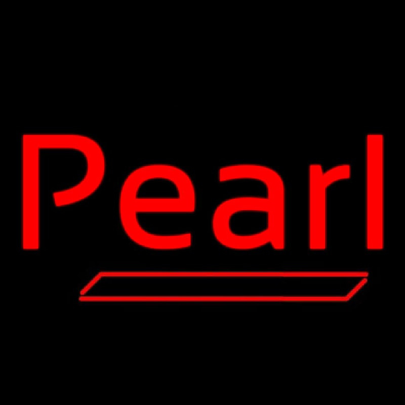 Pearl Red Line Neon Skilt