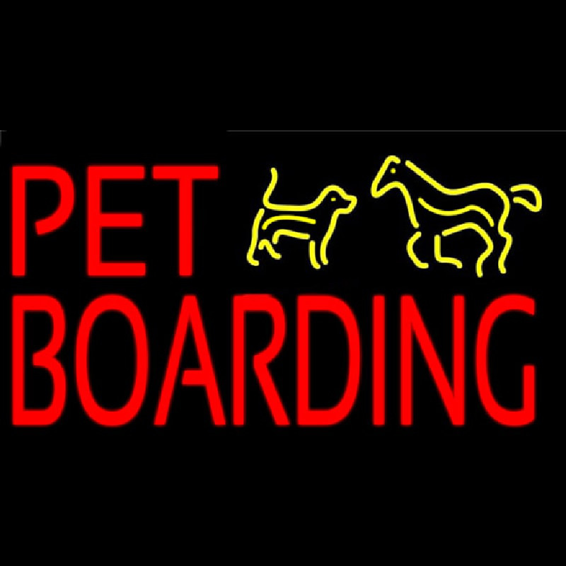 Pet Boarding 1 Neon Skilt