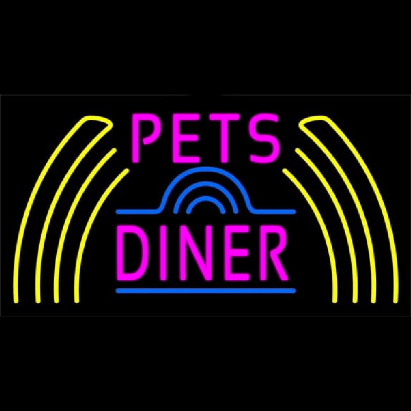Pet Diner 1 Neon Skilt
