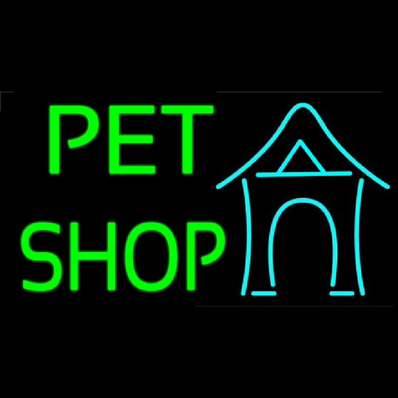 Pet Shop 1 Neon Skilt