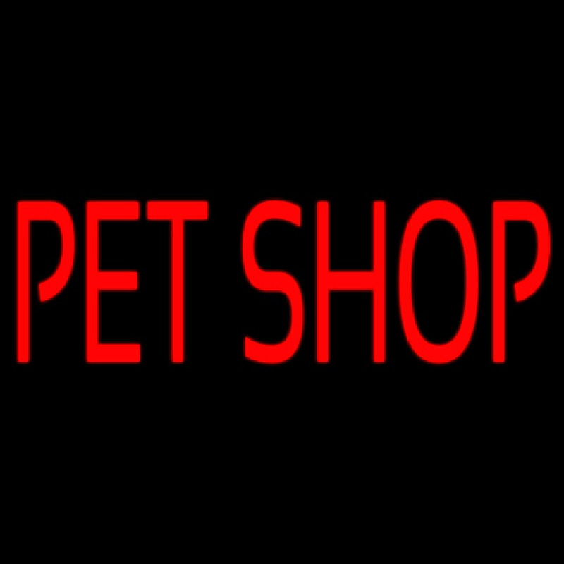 Pet Shop Block Neon Skilt