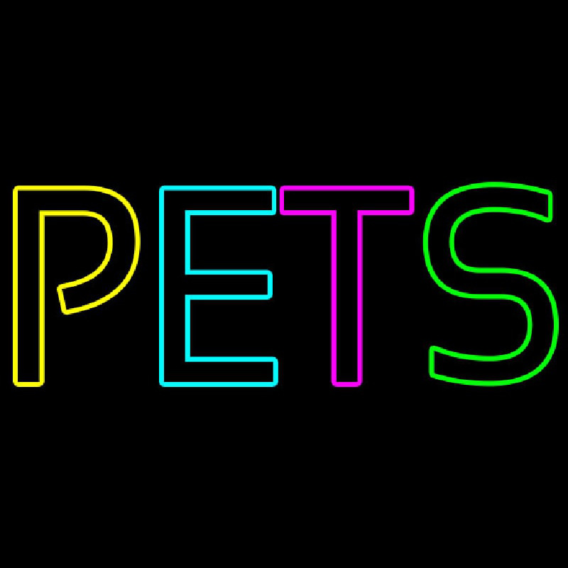 Pets Neon Skilt
