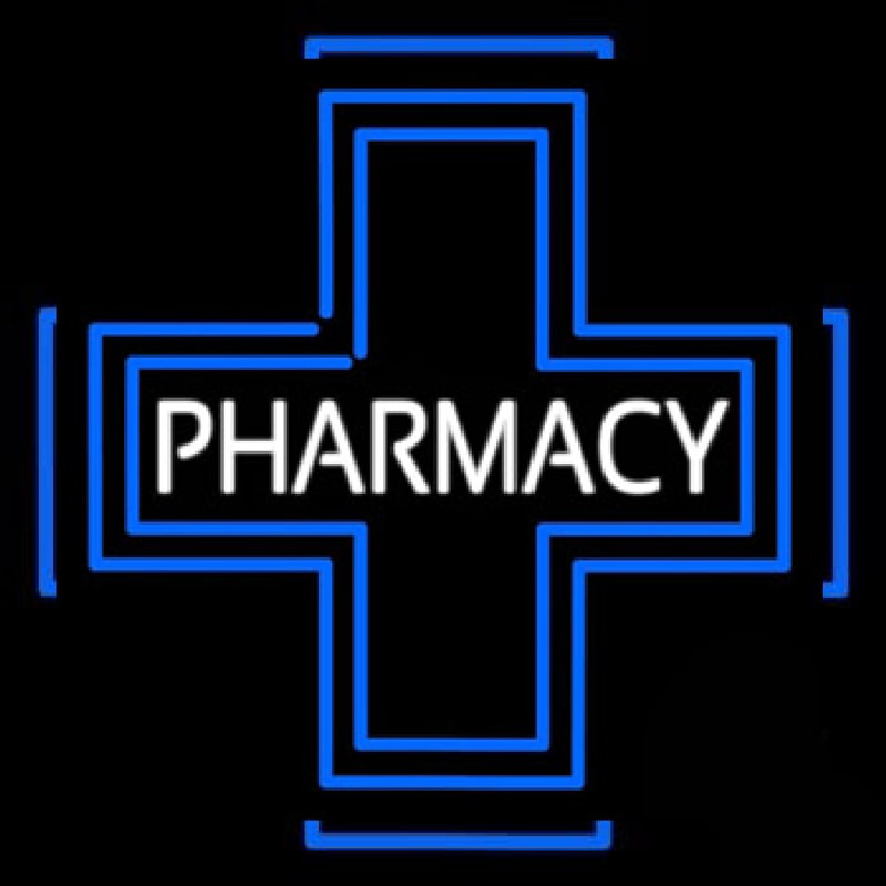 Pharmacy Inside Plus Logo Neon Skilt