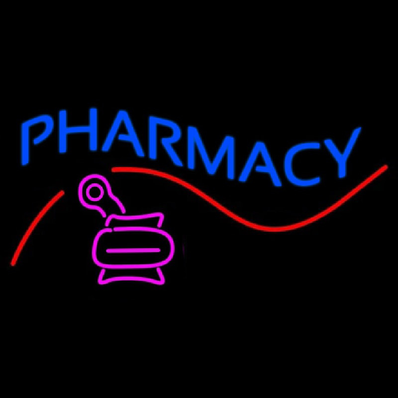 Pharmacy With Logo Neon Skilt