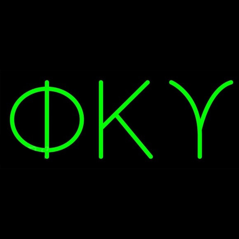 Phi Kappa Upsilon Neon Skilt