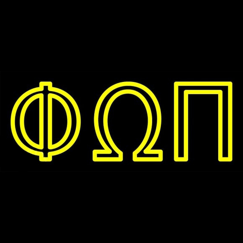 Phi Omega Pi Neon Skilt