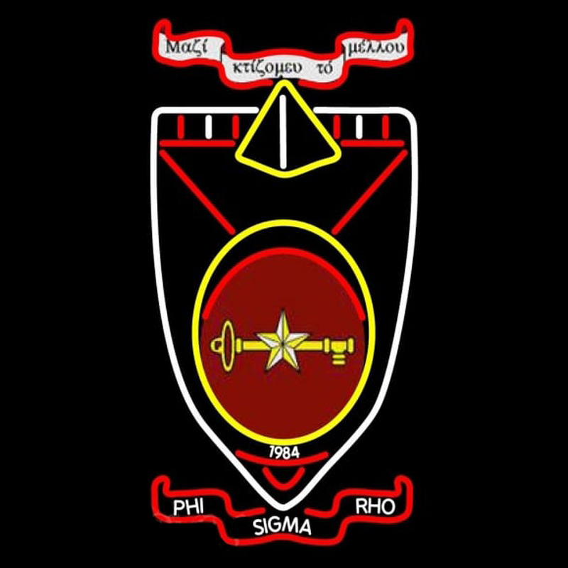 Phi Sigma Rho Logo Neon Skilt