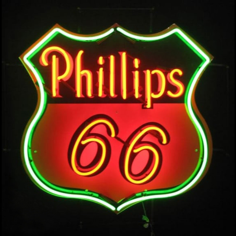 Phillips 66 Gasoline Neon Skilt