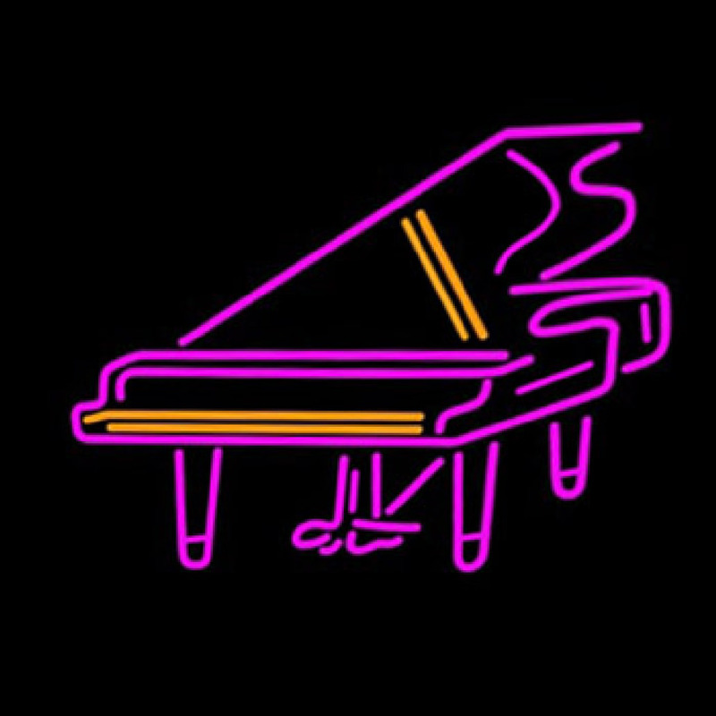 Piano Logo Neon Skilt