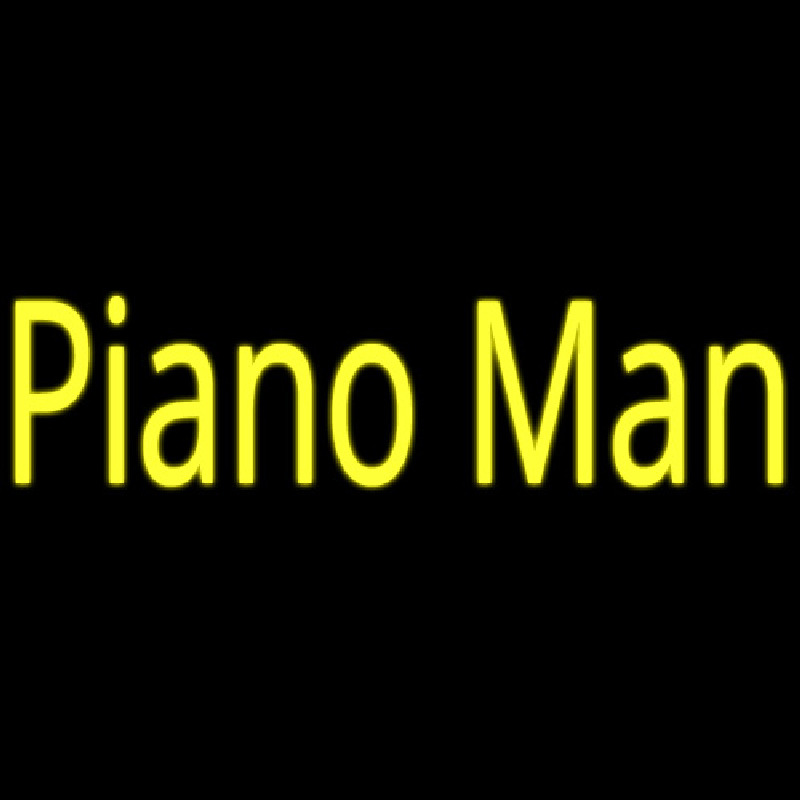 Piano Man Neon Skilt
