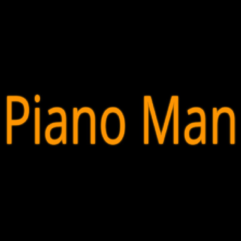 Piano Man Neon Skilt