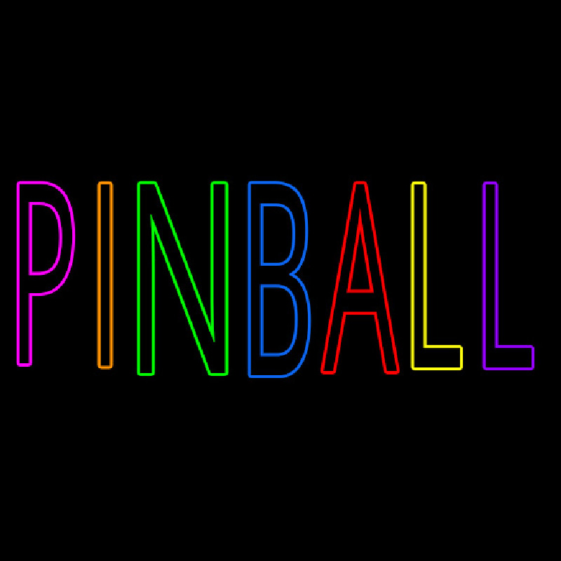 Pinball 1 Neon Skilt