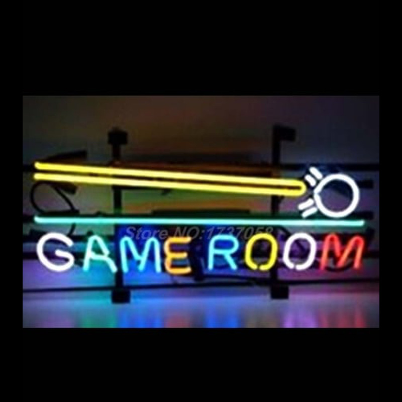 Pinball Gameroom Neon Skilt