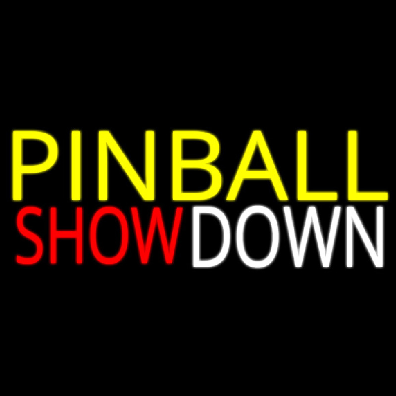 Pinball Showdown 2 Neon Skilt