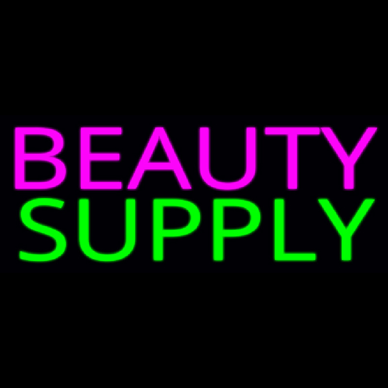 Pink Beauty Green Supply Neon Skilt