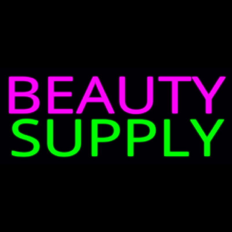 Pink Beauty Supply Neon Skilt