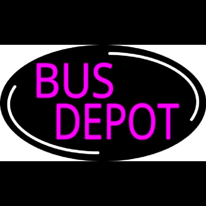 Pink Bus Depot Neon Skilt