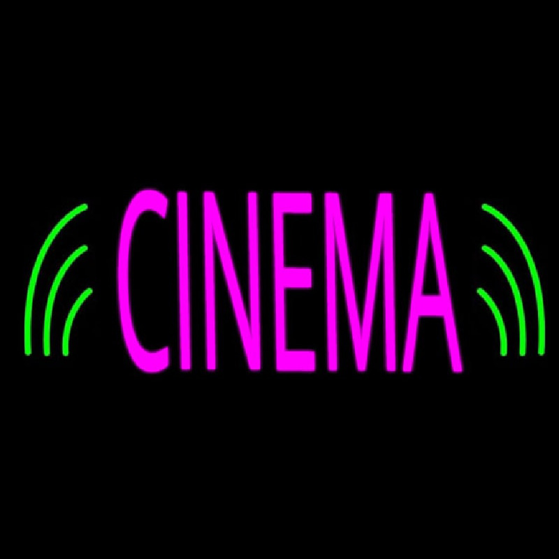 Pink Cinema Block Neon Skilt