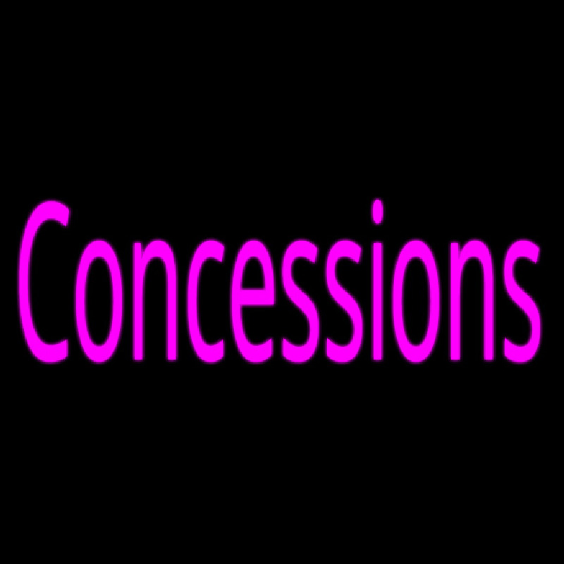 Pink Concessions Neon Skilt