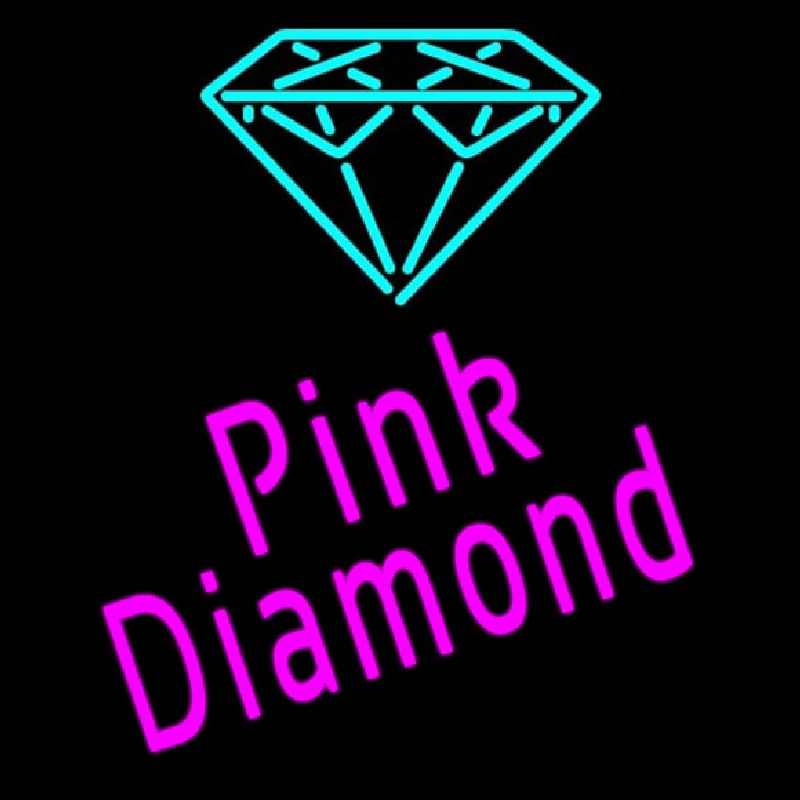 Pink Diamond Neon Skilt