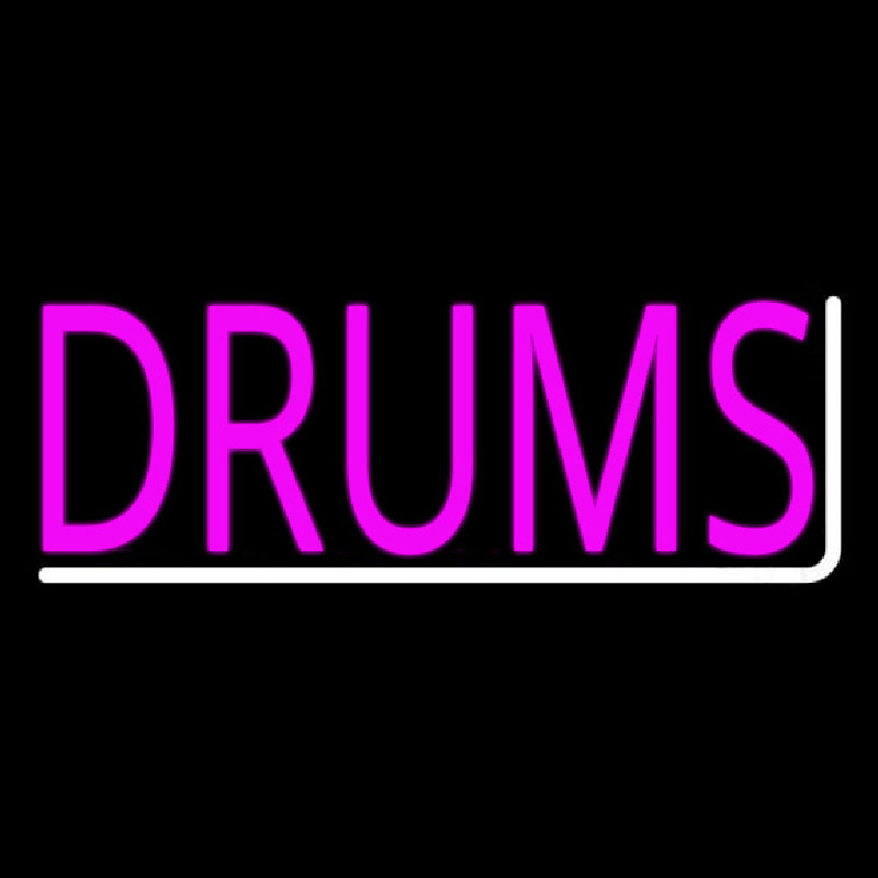 Pink Drums 2 Neon Skilt