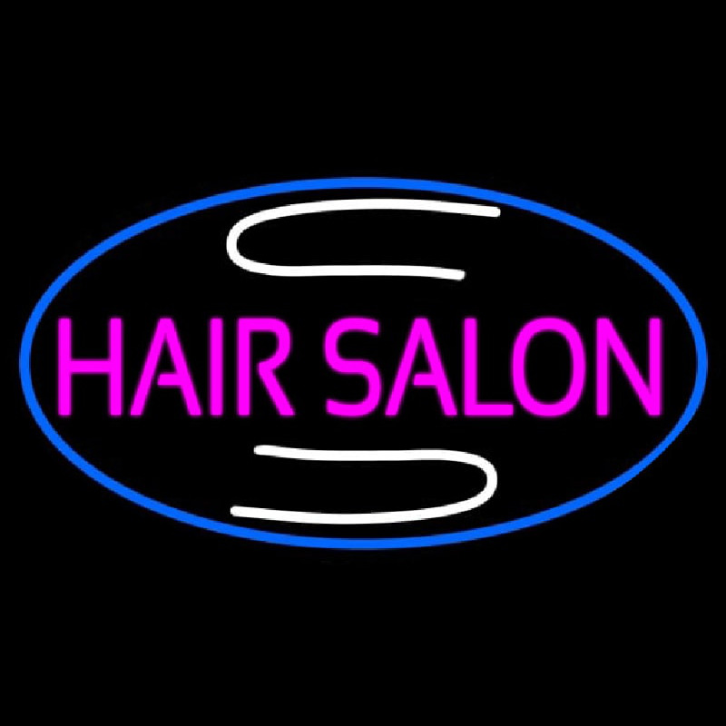 Pink Hair Salon Neon Skilt