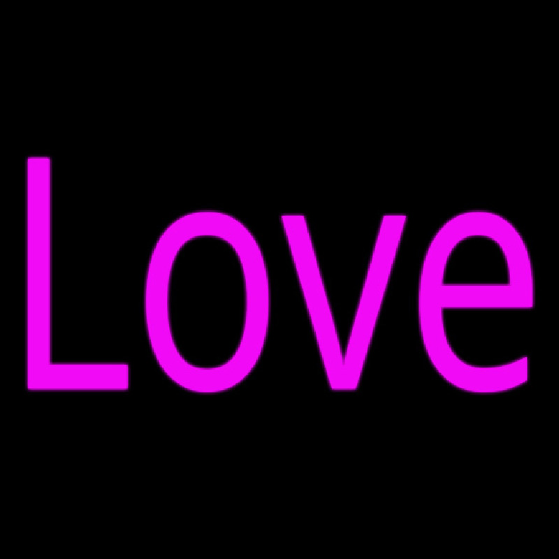 Pink Love Neon Skilt