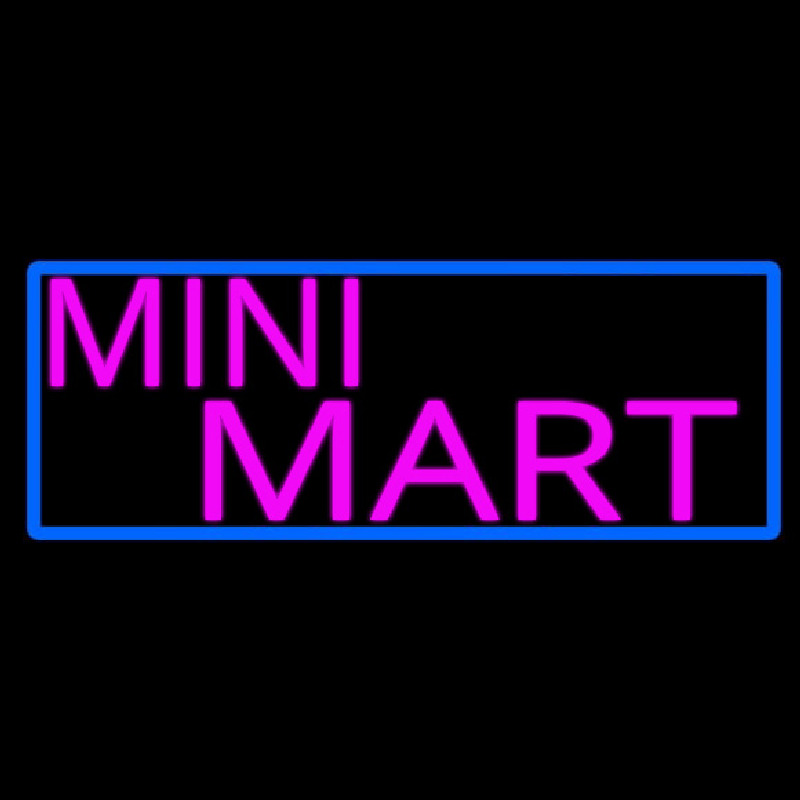 Pink Mini Mart Neon Skilt