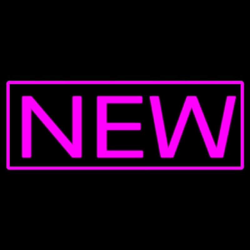 Pink New Border Neon Skilt