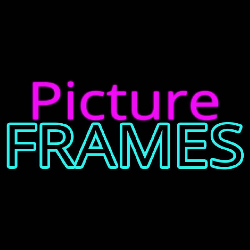 Pink Picture Frames 1 Neon Skilt