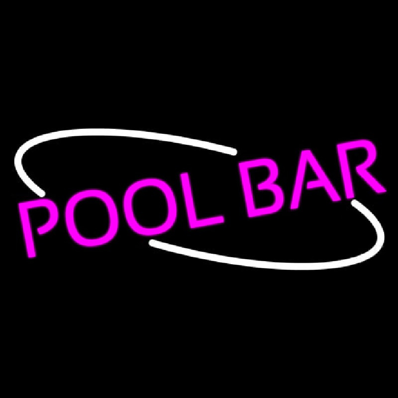 Pink Pool Bar Neon Skilt