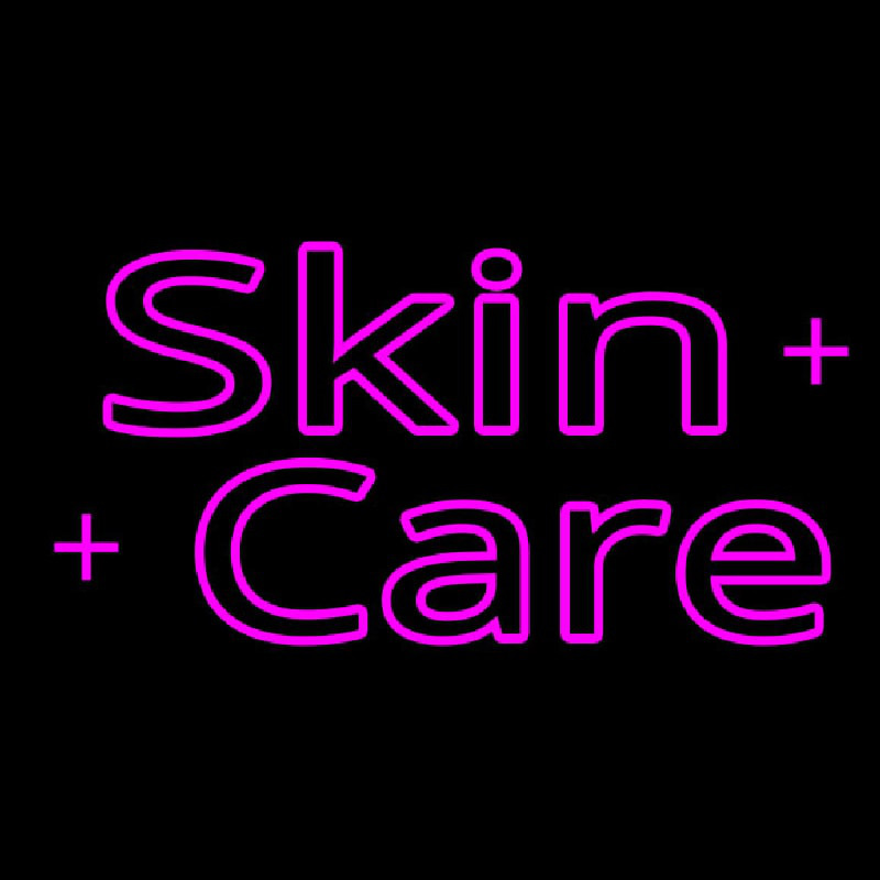 Pink Skin Care Neon Skilt