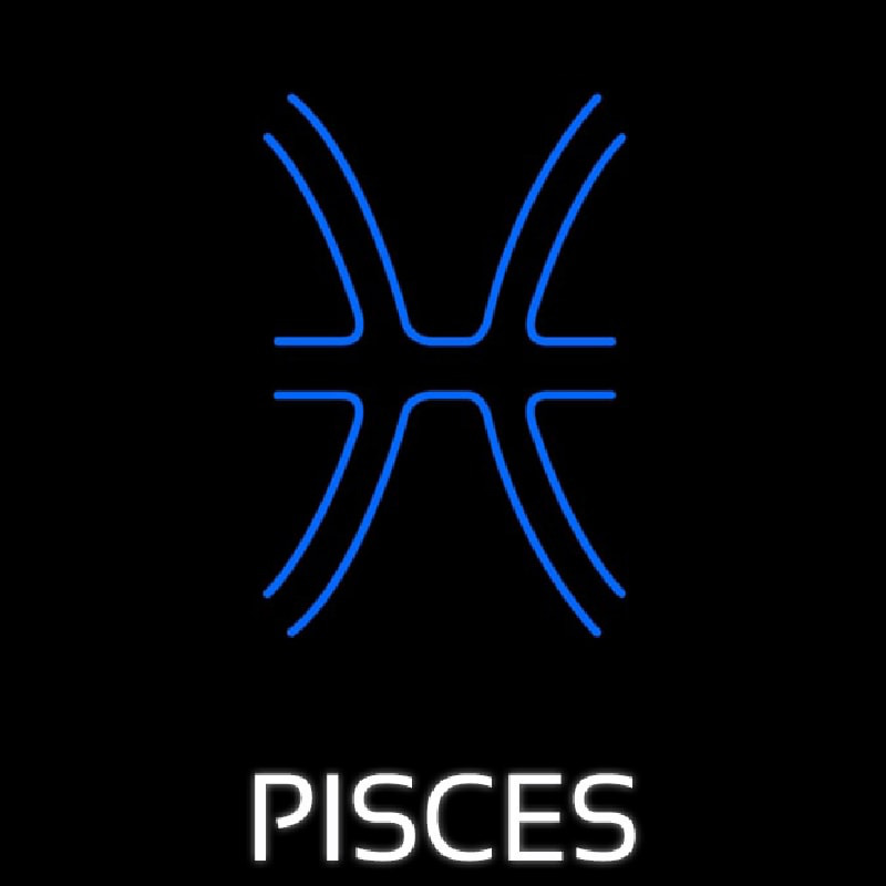 Pisces Icon Neon Skilt