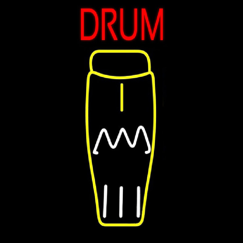Play Drum 2 Neon Skilt