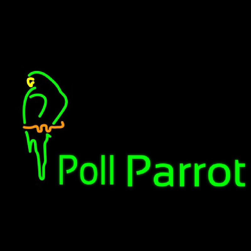 Poll Parrot Logo Neon Skilt