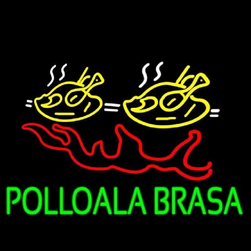 Pollo Ala Brasa Fish Neon Skilt