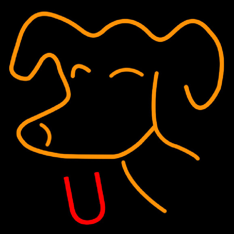 Pooch Freestanding Neon Skilt
