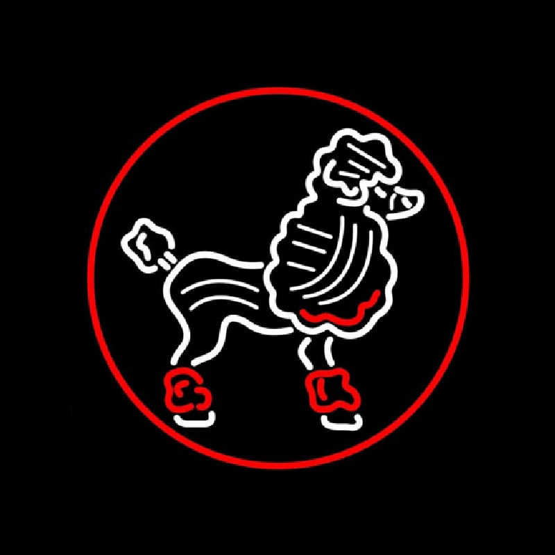 Poodle 1 Neon Skilt