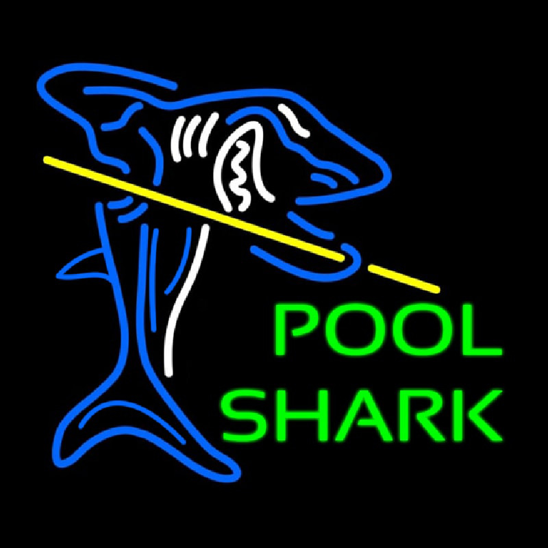 Pool Shark Neon Skilt