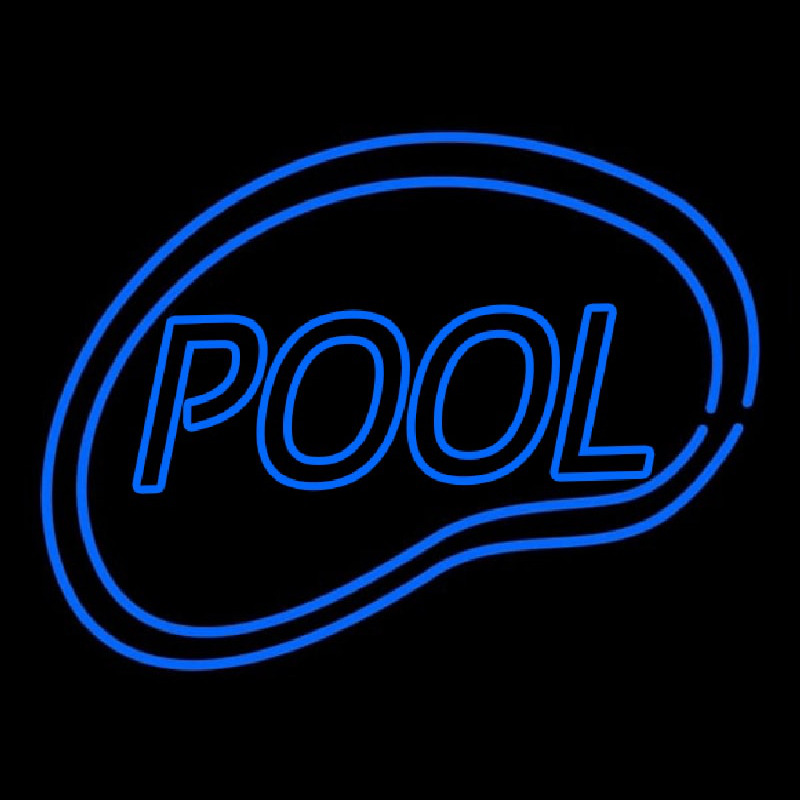Pool Swimming Neon Skilt