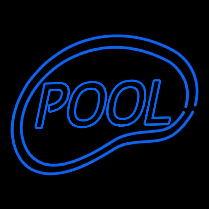 Pool Swimming Neon Skilt