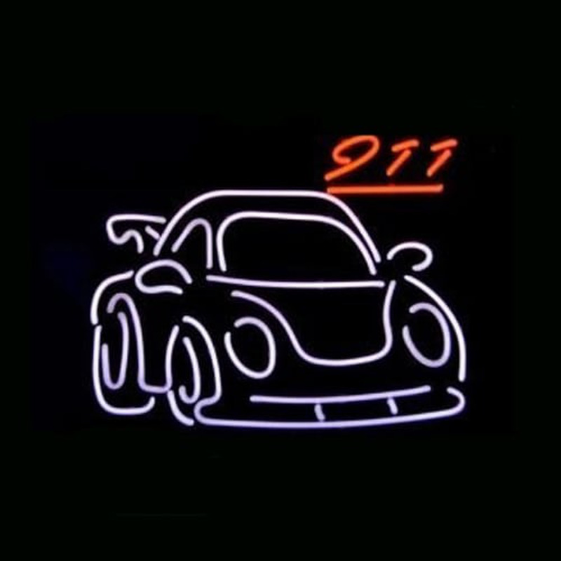 Porsche 911 Gt2 Car Dealer Øl Bar Neon Skilt