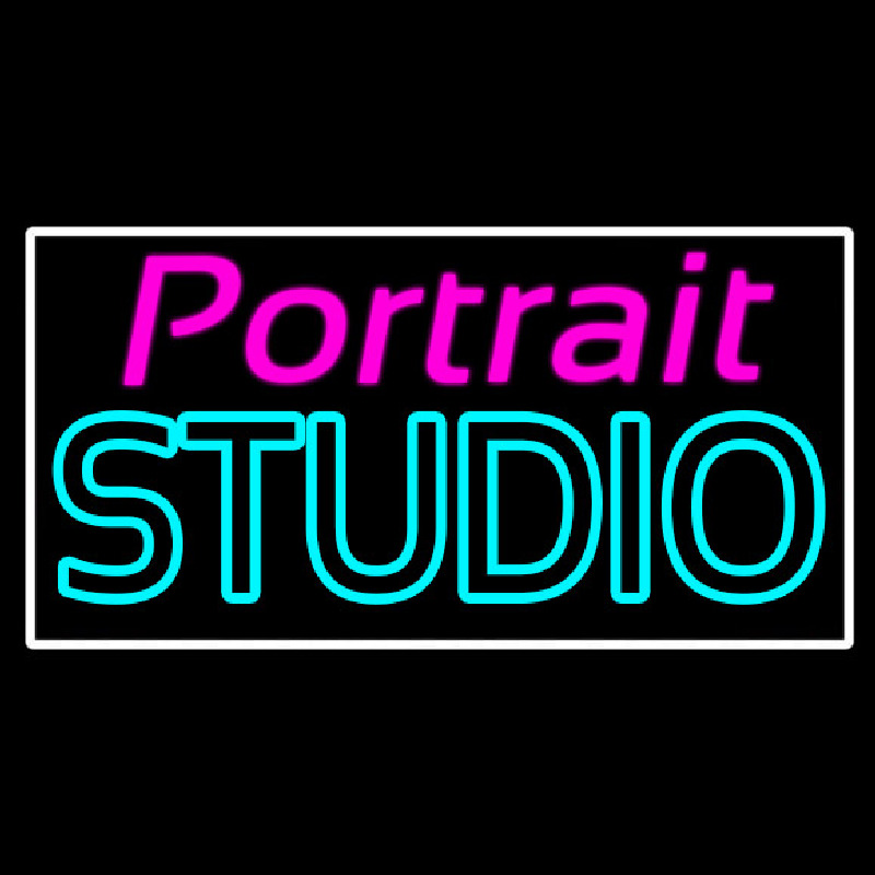 Portrait Studio Neon Skilt