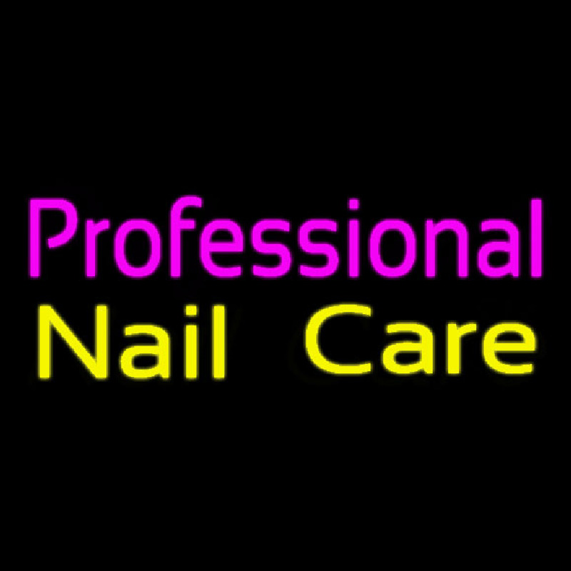 Professional Nail Care Neon Skilt