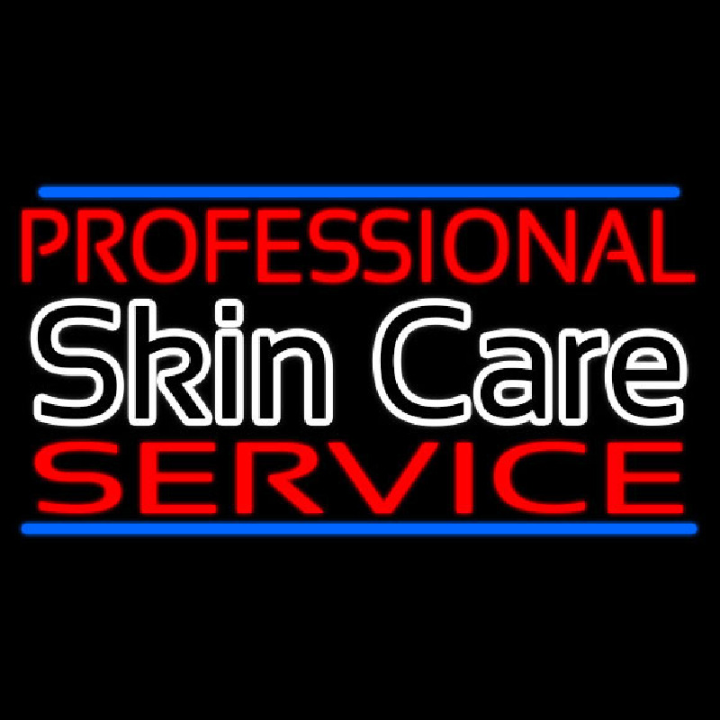 Professional Skin Care Service Neon Skilt