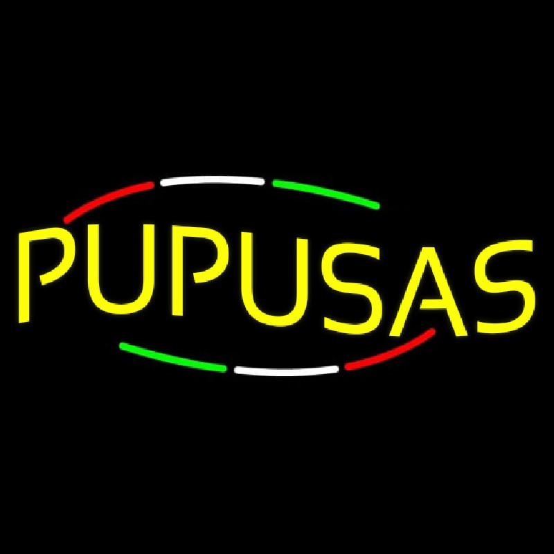 Pupusas Neon Skilt