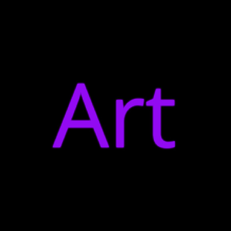 Purple Art Neon Skilt