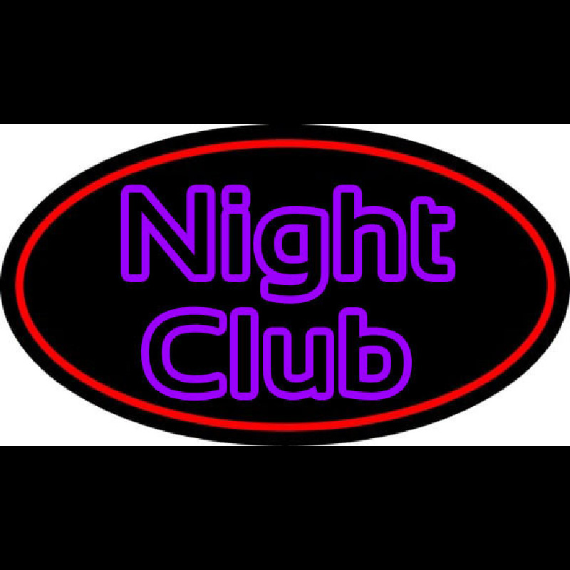 Purple Block Night Club Neon Skilt